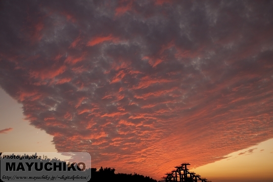 富津の夕焼け